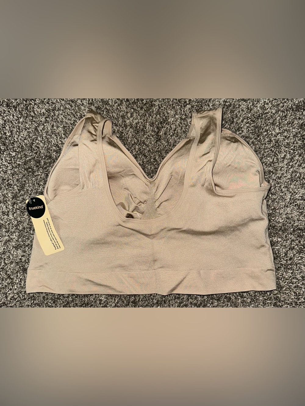 NEW Shapermint Truekind® Everyday Throw-On Wireless Bralette 4XL 4X Chai - Picture 10 of 11